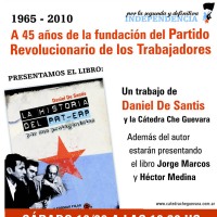“La historia del PRT-ERP:por sus protagonistas” en San Nicolas